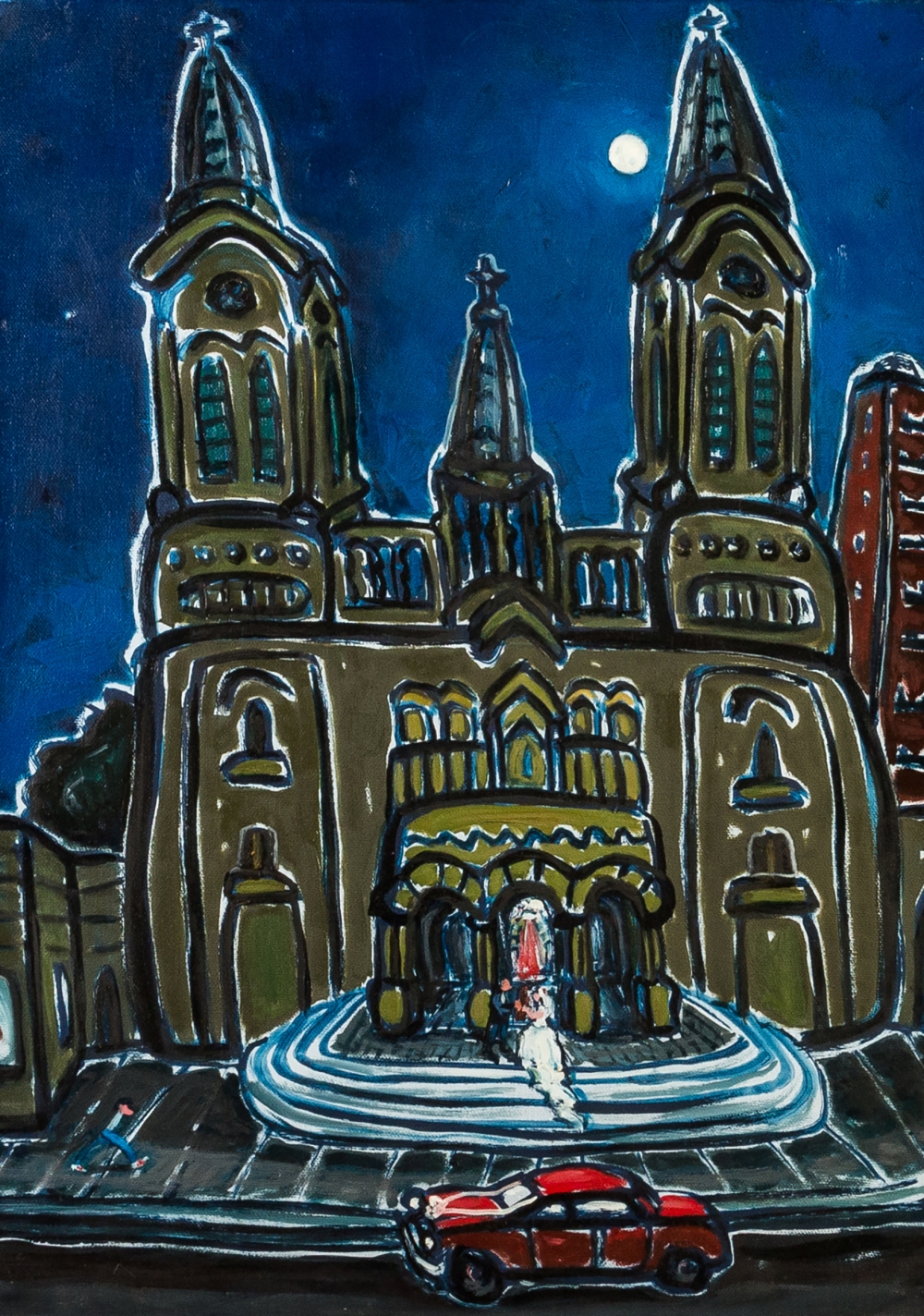 Casamiento en la ArÃ¡nzazu, Ã“leo s/t. 70 x 50 cm - 2010