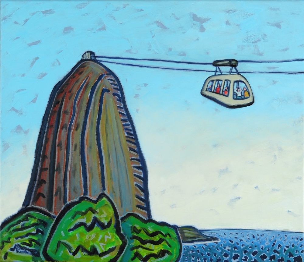 Bondinho (PÃ£o de AÃ§Ãºcar) - 2012 - 60 x 70 cm