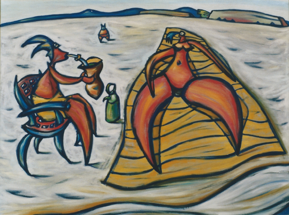 Playa Gaucha, Brasil - Ã“leo s/t - 1985 - 100 x 120cm