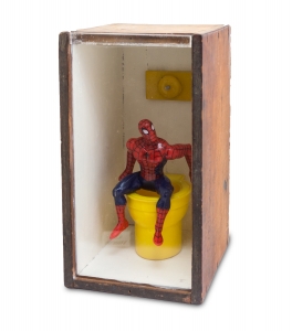 Hombre AraÃ±a en el BaÃ±o,